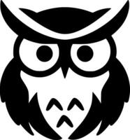 Owl Baby, Minimalist and Simple Silhouette - illustration vector