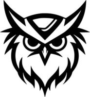 Owl, Minimalist and Simple Silhouette - illustration vector