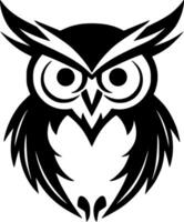 Owl, Minimalist and Simple Silhouette - illustration vector