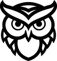 Owl Baby - Minimalist and Flat Logo - illustration vector