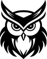 Owl, Minimalist and Simple Silhouette - illustration vector