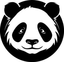 panda, minimalista y sencillo silueta - ilustración vector