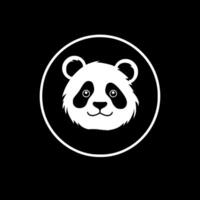 panda, minimalista y sencillo silueta - ilustración vector