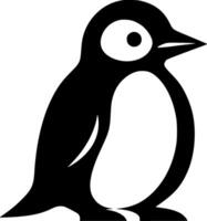 pingüino, minimalista y sencillo silueta - ilustración vector