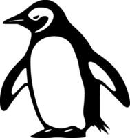 pingüino - minimalista y plano logo - ilustración vector