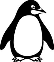 Penguin, Minimalist and Simple Silhouette - illustration vector