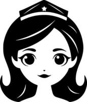 Princess, Black and White illustration vector