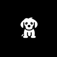 Puppy, Minimalist and Simple Silhouette - illustration vector