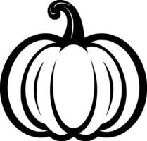 Pumpkin, Black and White illustration vector