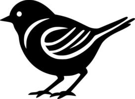 Robin pájaro - minimalista y plano logo - ilustración vector