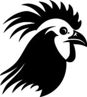 Rooster, Minimalist and Simple Silhouette - illustration vector