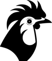 gallo, minimalista y sencillo silueta - ilustración vector