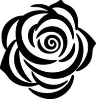 Rose, Black and White illustration vector