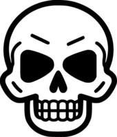 Skull - Minimalist and Flat Logo - illustration vector