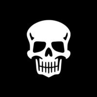 Skull - Minimalist and Flat Logo - illustration vector