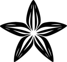 estrella de mar - minimalista y plano logo - ilustración vector
