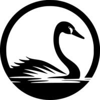 Swan - Minimalist and Flat Logo - illustration vector