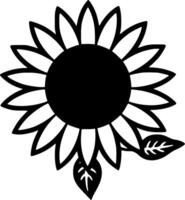 Sunflower - Minimalist and Flat Logo - illustration vector