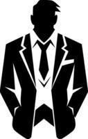 Suit - Minimalist and Flat Logo - illustration vector