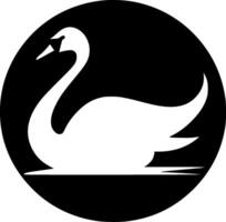 Swan, Minimalist and Simple Silhouette - illustration vector