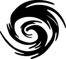 tornado - minimalista y plano logo - ilustración vector