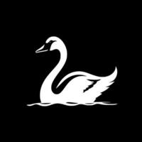 cisne, minimalista y sencillo silueta - ilustración vector