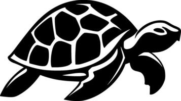 Turtle, Minimalist and Simple Silhouette - illustration vector