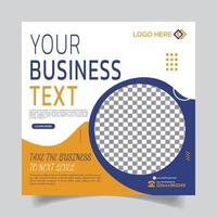 Business Rise Social Media Post Template Design vector