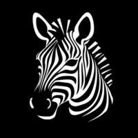 Zebra Baby, Minimalist and Simple Silhouette - illustration vector