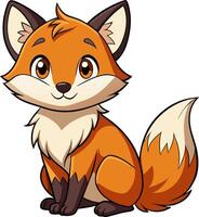Cartoon Fox Animal illustration vector