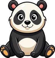 dibujos animados panda animal ilustración vector