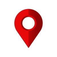 mapa marcador, ubicación alfiler, mapa alfiler icono vector