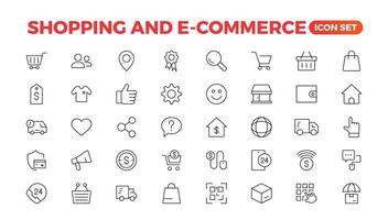 Shopping and ecommerce icon vector