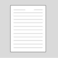 Notebook worksheet template cartoon style vector