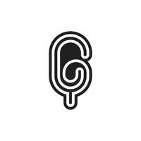 Alphabet Initials logo GY, YG, G and Y vector
