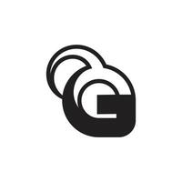 Alphabet Initials logo GY, YG, G and Y vector