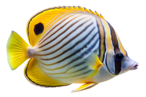 Melon butterfly fish isolated on transparent background. png