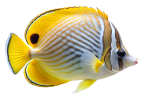 Melon butterfly fish isolated on transparent background. png