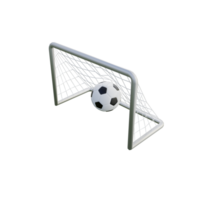 calcio palla e netto 3d illustrazione png