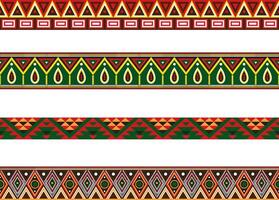 set of colored Native American national borders. frames in the style of the Aztecs, Mayans, Incas. vector