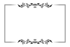 Ornamental wedding frame. Wedding border design vector