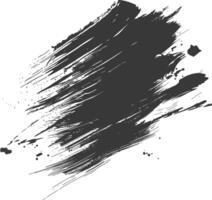 Silhouette brush stroke black color only vector