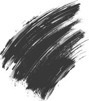 Silhouette brush stroke black color only vector