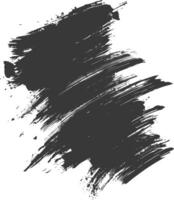 Silhouette brush stroke black color only vector