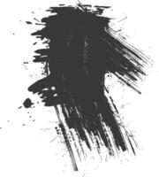 Silhouette brush stroke black color only vector