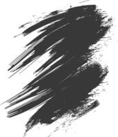 Silhouette brush stroke black color only vector