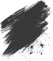 Silhouette brush stroke black color only vector