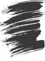Silhouette brush stroke black color only vector