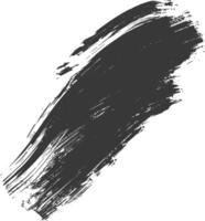 Silhouette brush stroke black color only vector