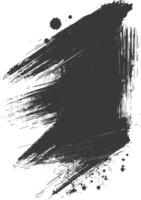 Silhouette brush stroke black color only vector